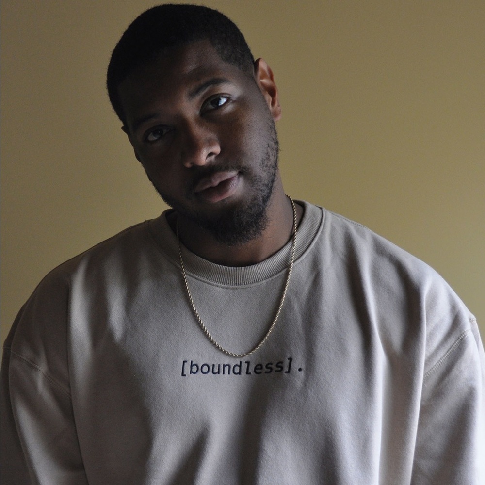 “Boundless” Unisex Beige minimalist sweatshirt